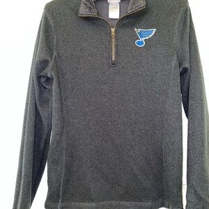 St. Louis BLUES Gray Quarter-Zip Pullover